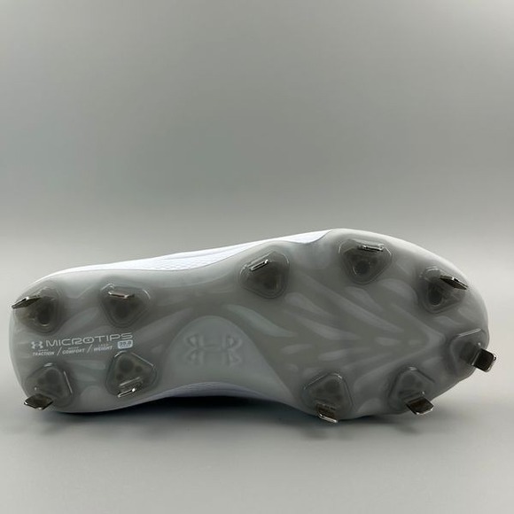 Under Armour Glyde 2.0 Metal Softball Cleats Women Size 6 White 3026601-100 NEW - Picture 5 of 6